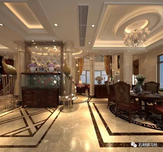 歐式別墅室內外石材裝飾工程案例_時尚_網